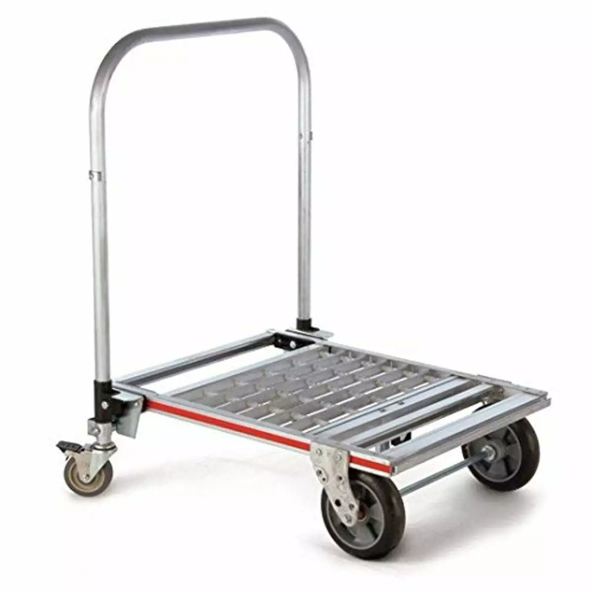 Magline MT-TA 6 Wheel Foldable Merchandising Platform Truck with 39 Handle and Balloon Cushion Wheel. 750 lbs Capacity. 23-1/4 Deck Width