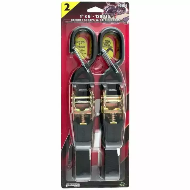 Nishuna 2 Pcs Ratchet Tie Down Straps Lashing Straps Heavy Duty Cam Lock Buckle Straps