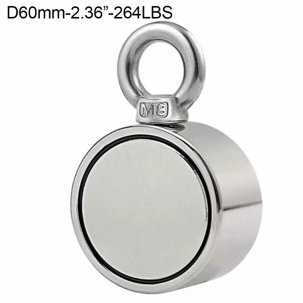 D48/60/94mm Double Side Round Neodymium Eyebolt Salvage Fishing Magnet Equipment