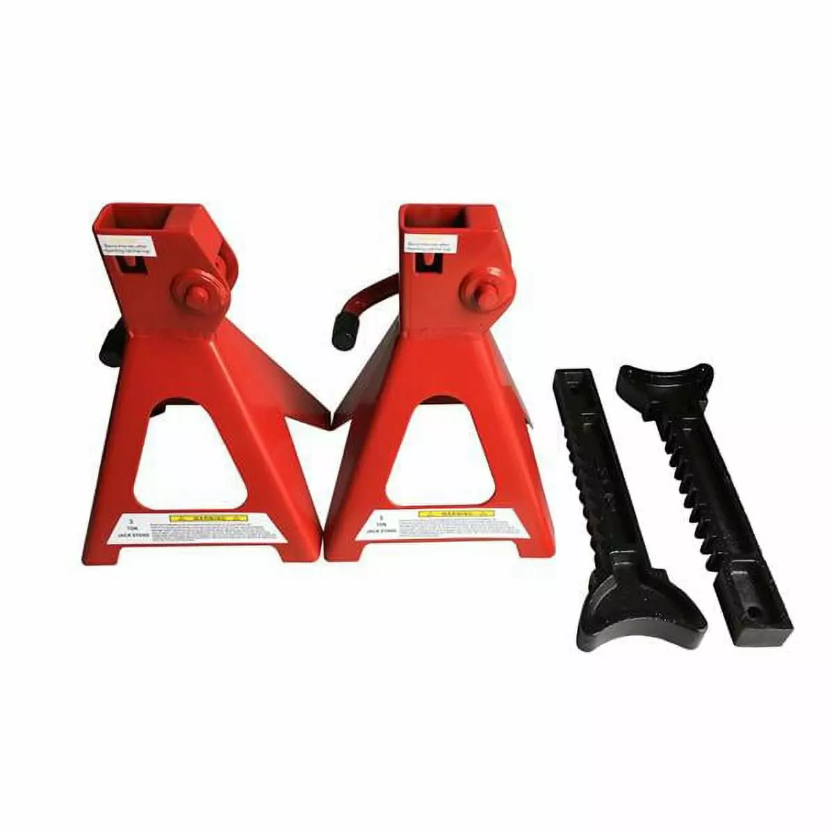 1 Pair of 3 Ton Jack Stands Red