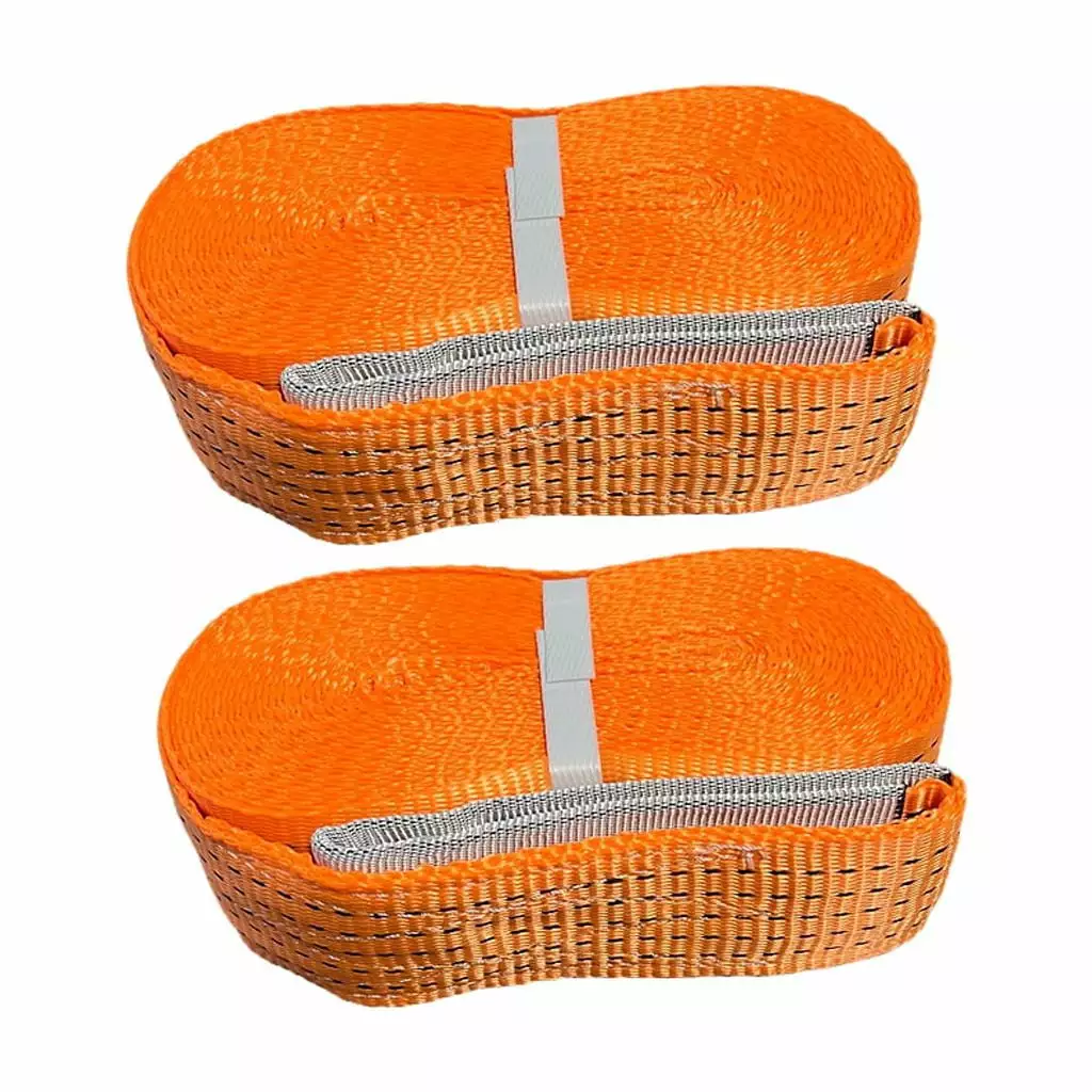 10 M Heavy-Duty Cargo Strap Orange Color (2PC)