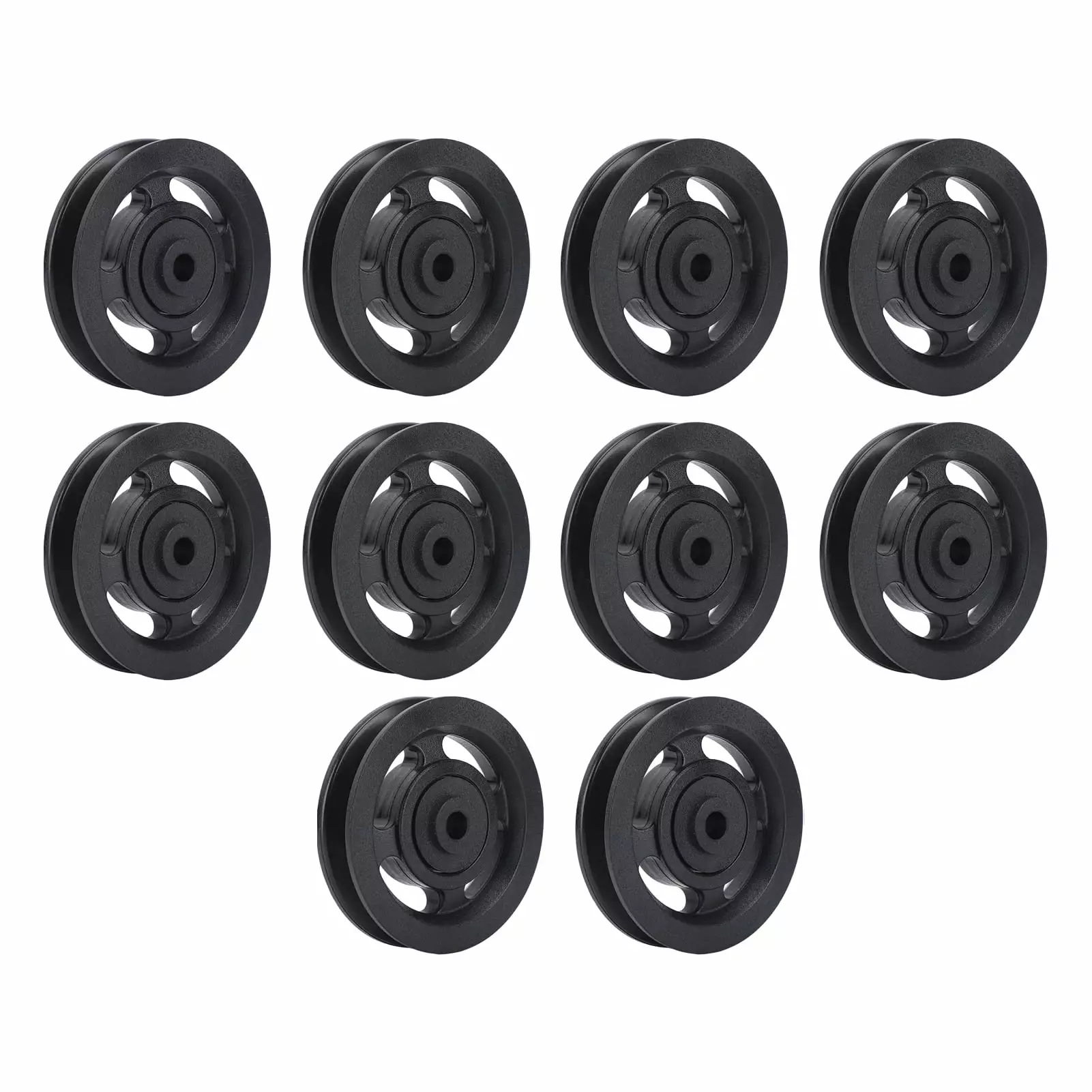 10PCS 90mm Universal Bearing Pulley Wheel for Cable Machine Gym Equipment Part Garage Door.2024 New