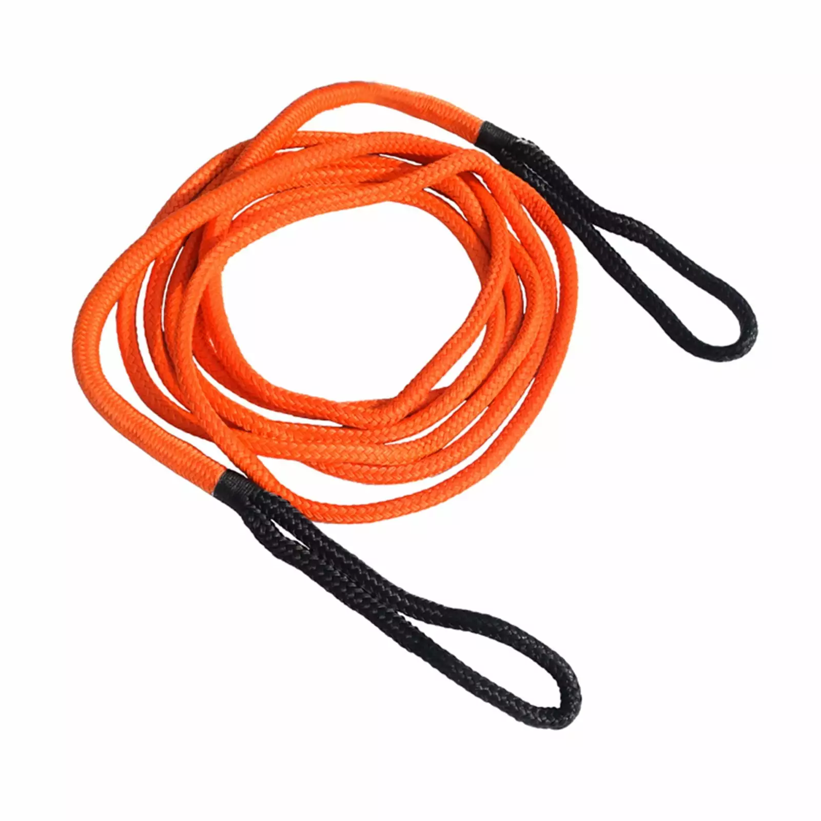 12mm*6m(1/2 Inch*20ft) Recovery RopeDouble Braided Nylon Kinetic Rope(Orange . Blue . Black) .Easier to Carry