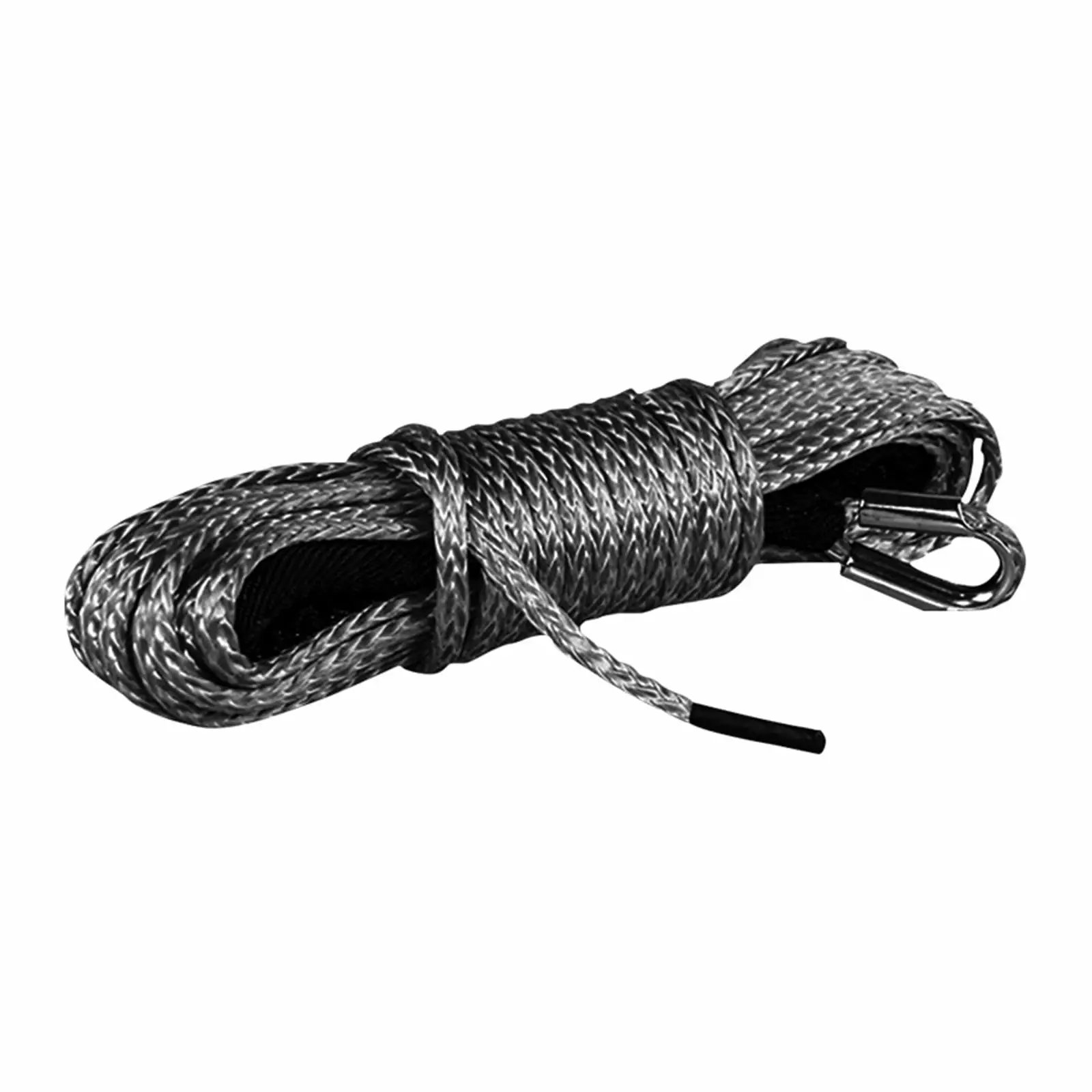 15m Towing Winch Cable Rope String Line Synthetic Fiber 7000LBS For Off Road 4WD Truck Boat SUV Synthetic Winch Towing Rope .Easier to Carry