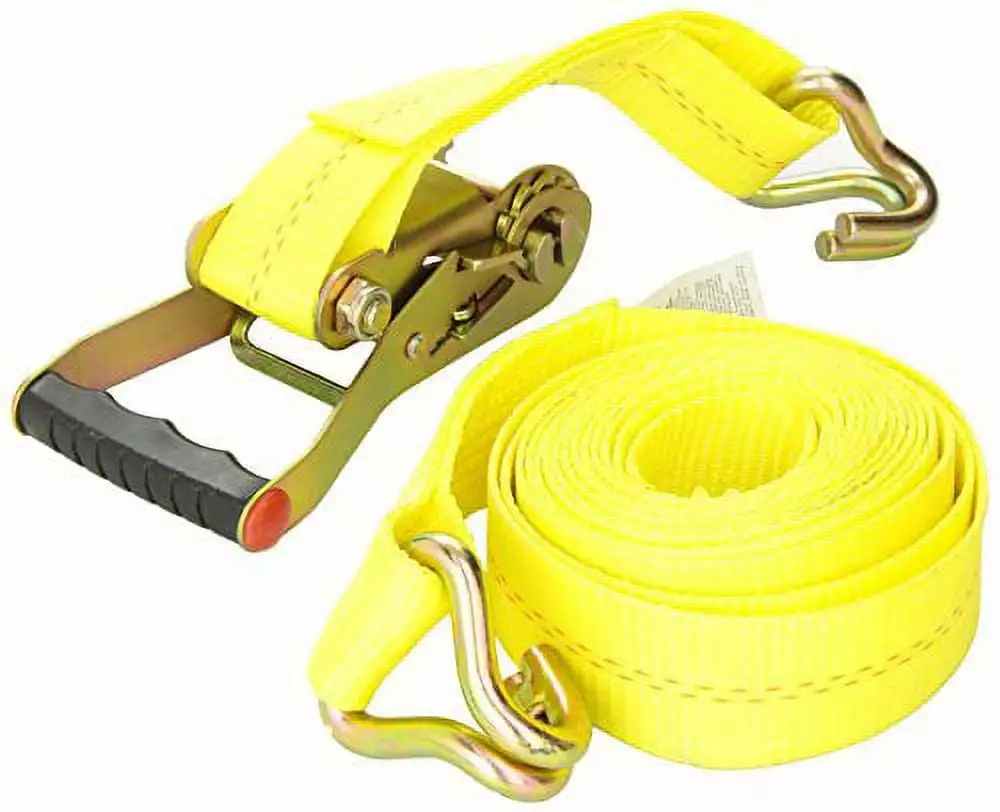 16FT X 2IN PADDED RATCHET TIE-DOWN. J-HK. 3.333 WLL (10.000 LBS. BREAK STRENGTH)