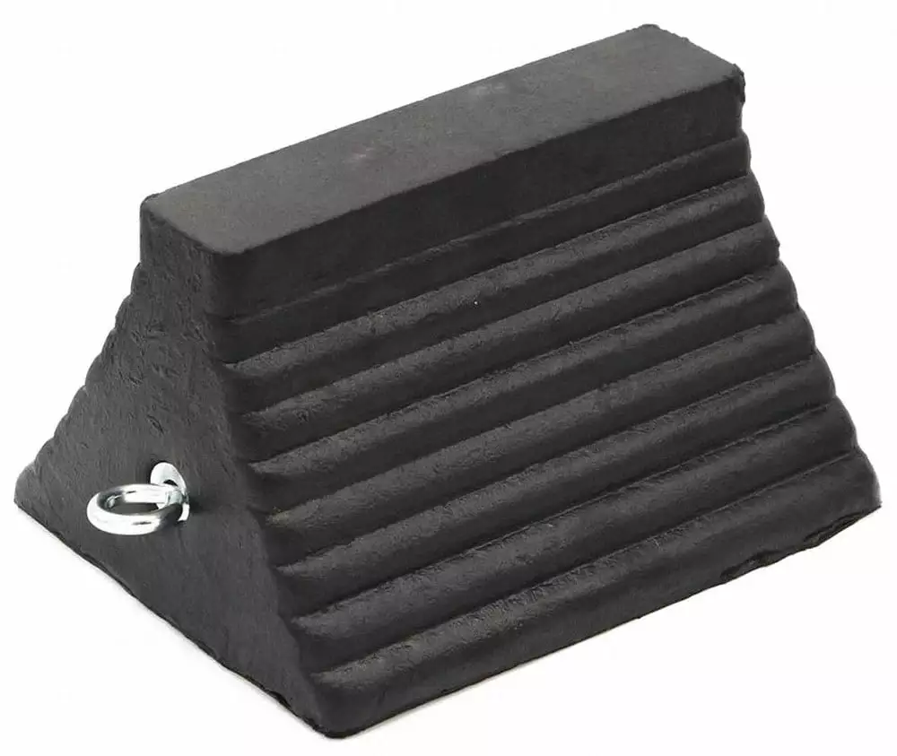 1PACK Checkers Wheel Chock.11 D.6 H.8 W.Black RC815-U RC815-U ZO-G2545188