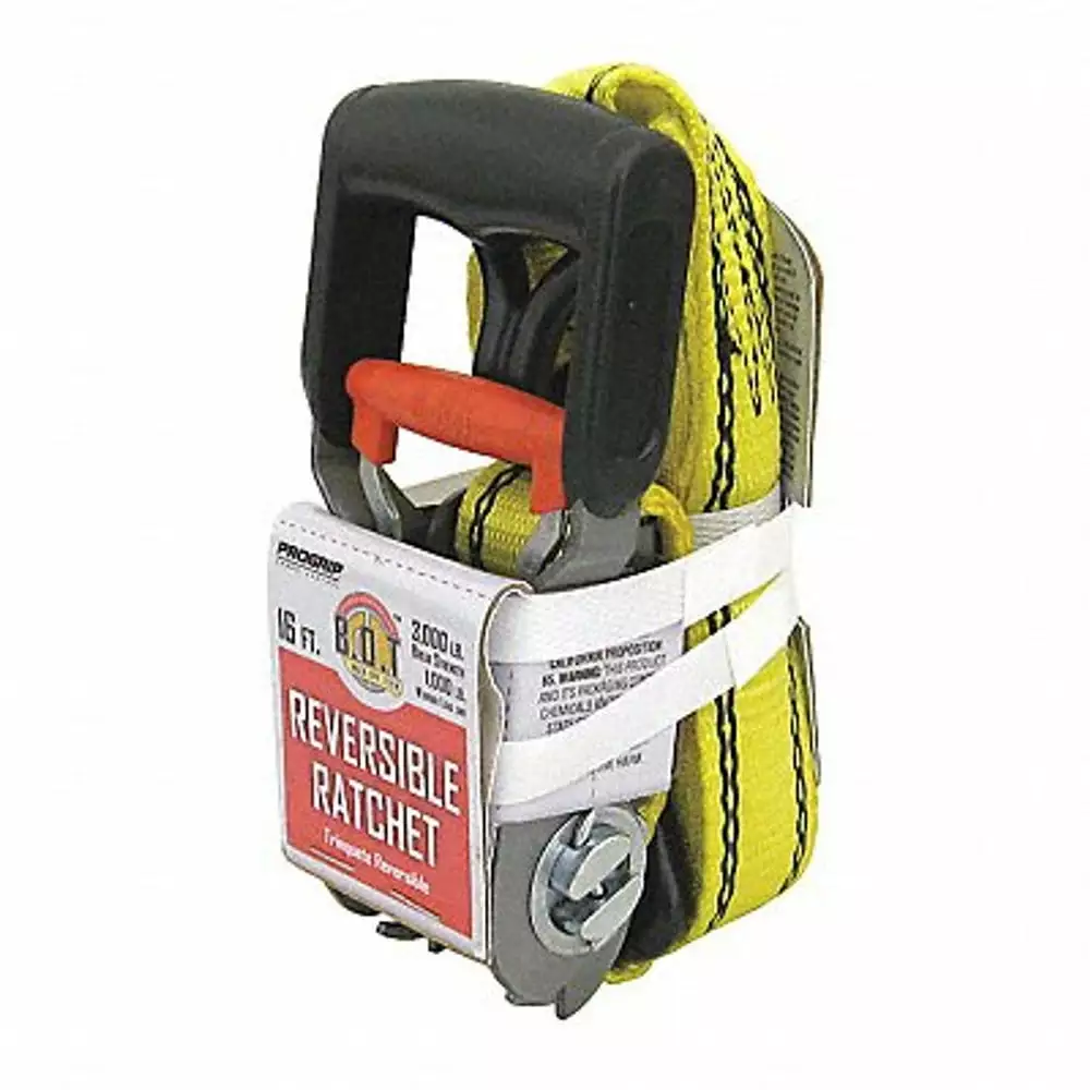 1PACK Progrip Cargo Control Tie Down Strap.Reversible Ratchet.16ft. 330600 330600 ZO-G7180105