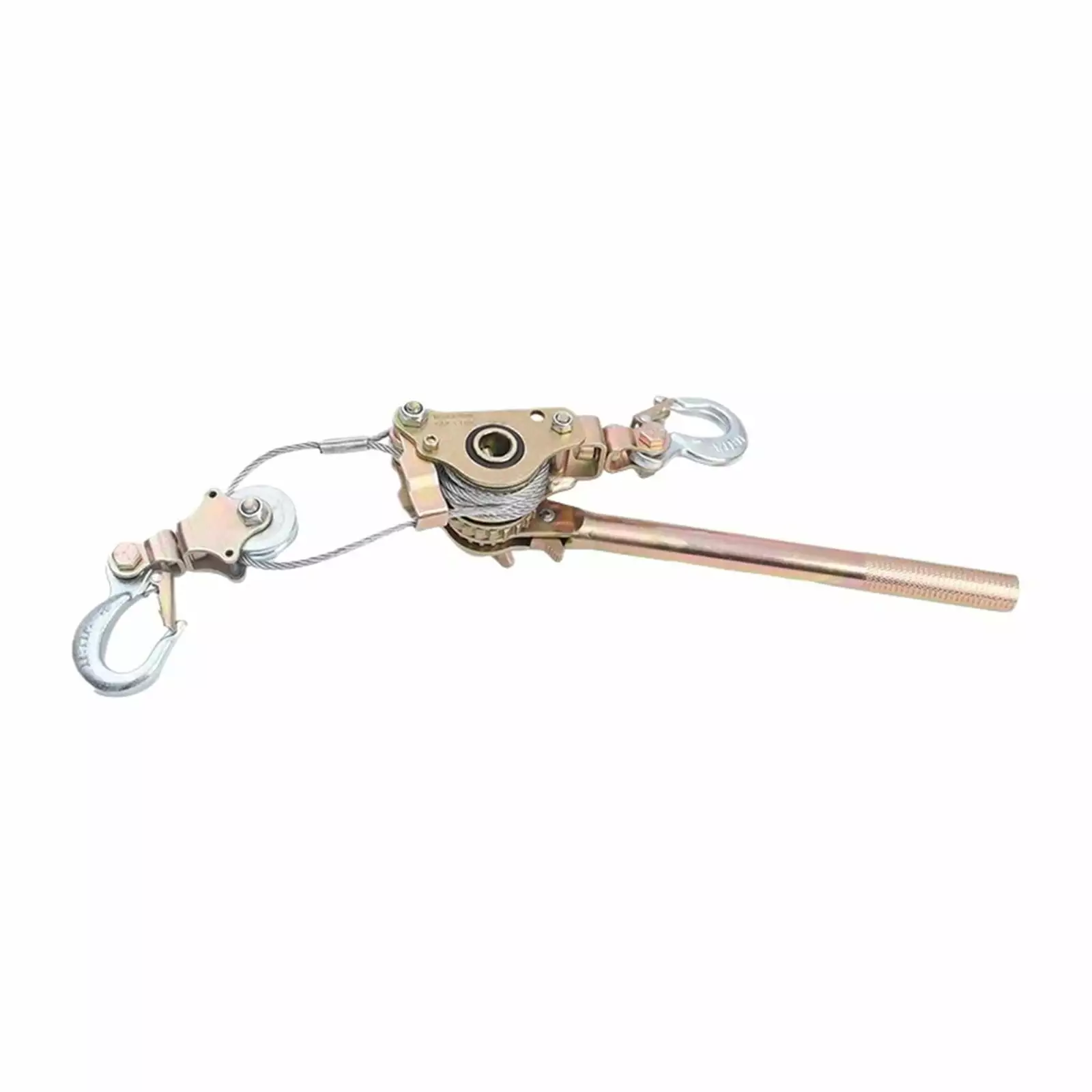 1T Japanese Style Ratchet Cable Puller Hand Steel Wire Rope Puller. Ratchet Pulling Wire Grip with Excellent Towing Capacity