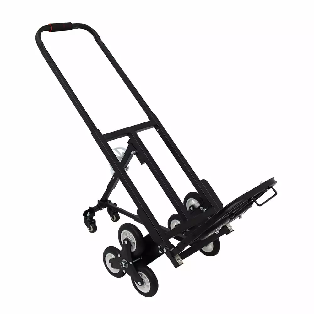 Vergo Industrial 400 lb Capacity Heavy Duty Folding Hand Truck Dolly Cart with Telescoping Handle. Aluminum Foldable Cart with Wheels