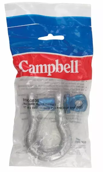 2 PC Campbell Galvanized Forged Steel Anchor Shackle 6500 lb