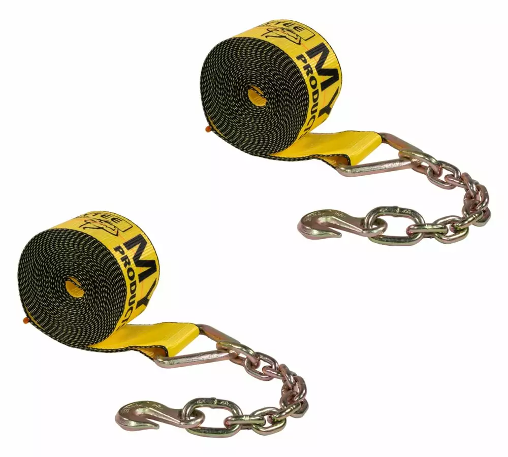 4 Pack Ratchet Straps 2x15' 5000 Lbs Break Strength J Hook