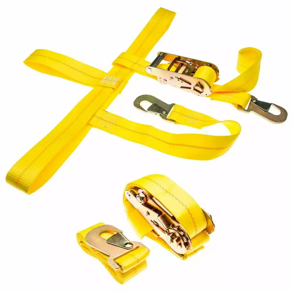 SmartStraps 159 Ratchet Strap. Yelow. 14' L. 5000lb. 2/Pk