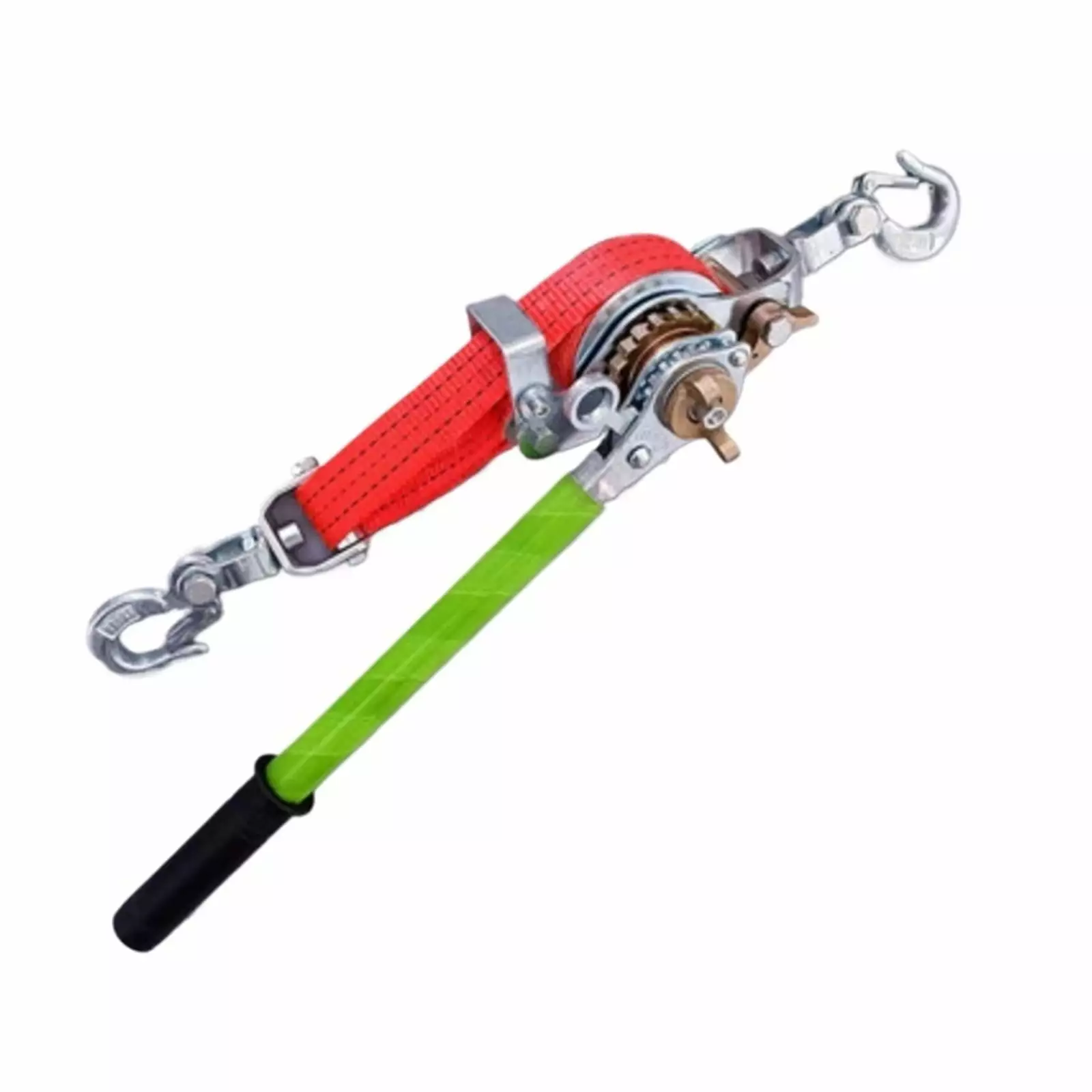 2 Ton 2 Meters Ratchet Hand Puller With Webbing Strap Wire Cable Tightener. Tightening Tool Crank Puller with Excellent Towing Capacity