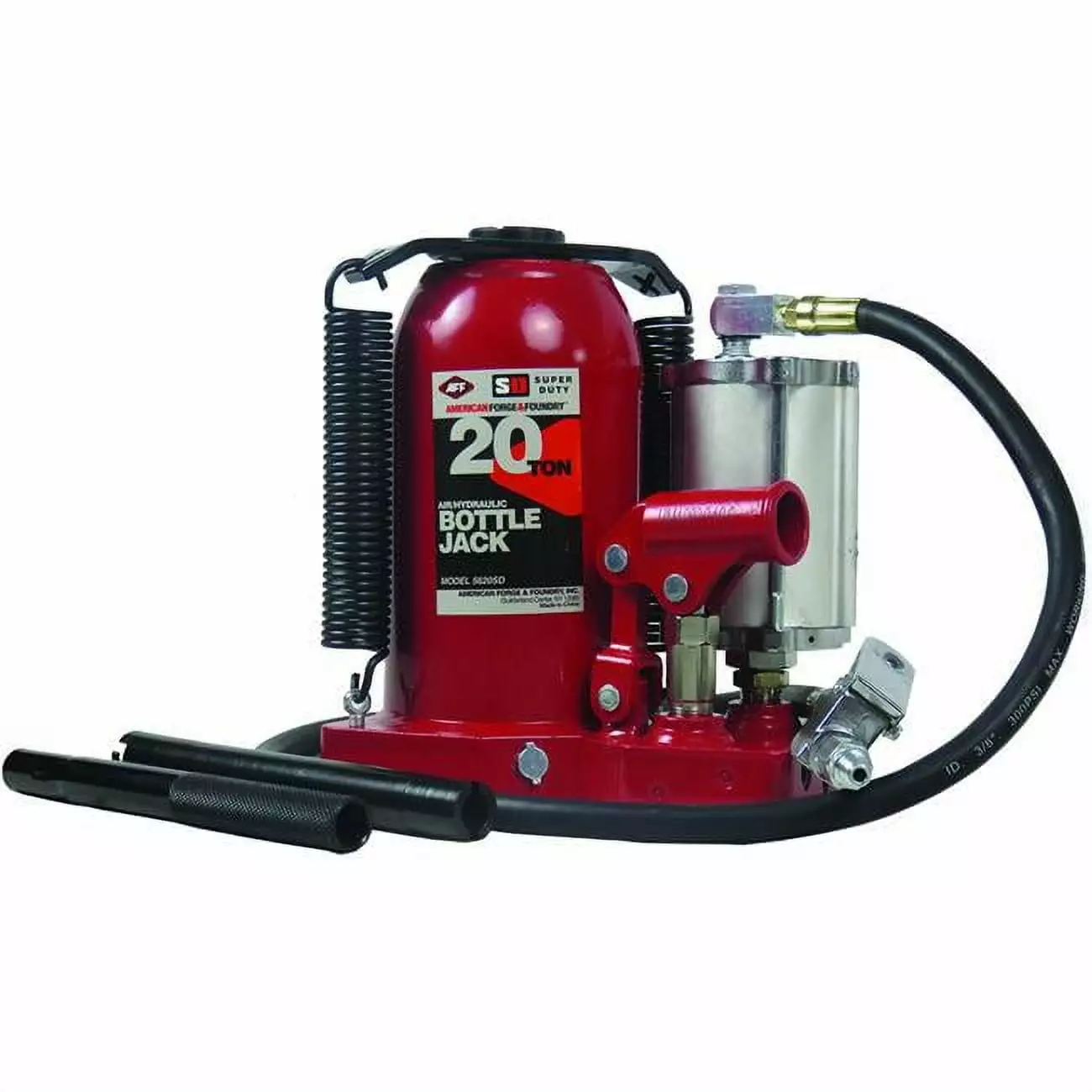 20 Ton Capacity Super Duty Air & Hydraulic Bottle Jack