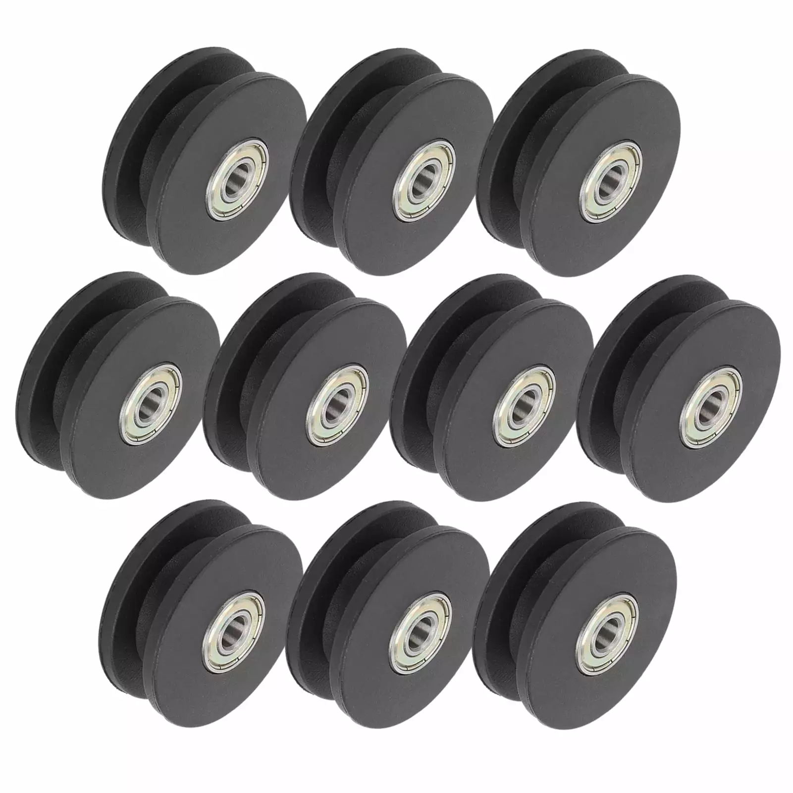 2024 10pcs 50mm Nylon Fitness Bearing Pulley Home Gym Attachments Exercise Strength Training Accessory p