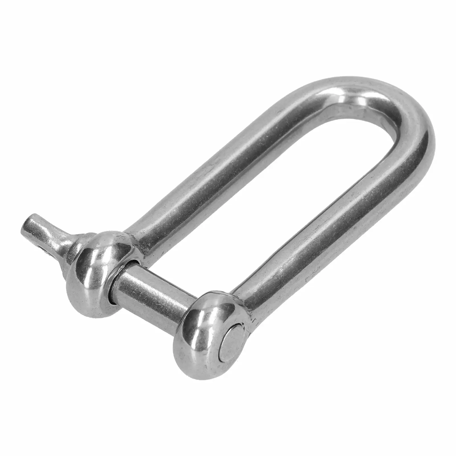 2024 Long D Shackle 304 Stainless Steel Straight Anchor Screw Pin Chain Wire Rope Connector3Pcs M12