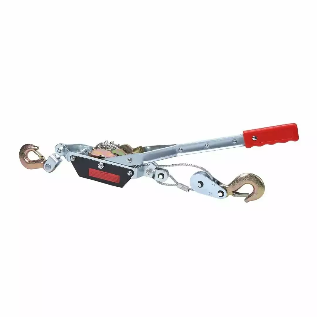 2024 New Tools 4 Ton Heavy Duty 2 Hook Steel Cable Dual Gear Power Ratchet Comes with Puller Tool. Load Capacity 4400 lbs. Car Lifting Cable Puller