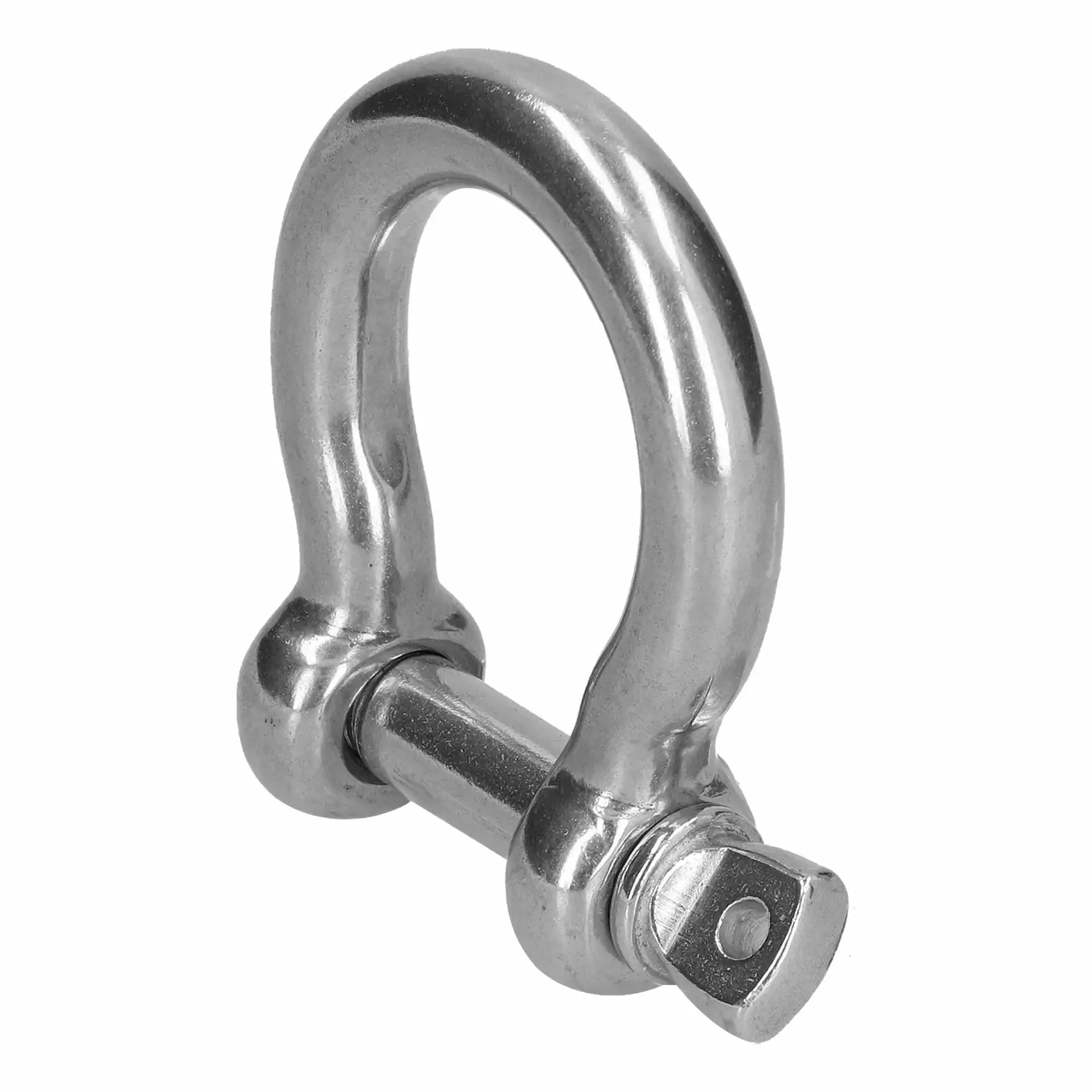 2024 Screw Pin Anchor Shackle Bow Shape 304 Stainless Steel Chain Wire Rope Connector Lifting Tool2Pcs M14