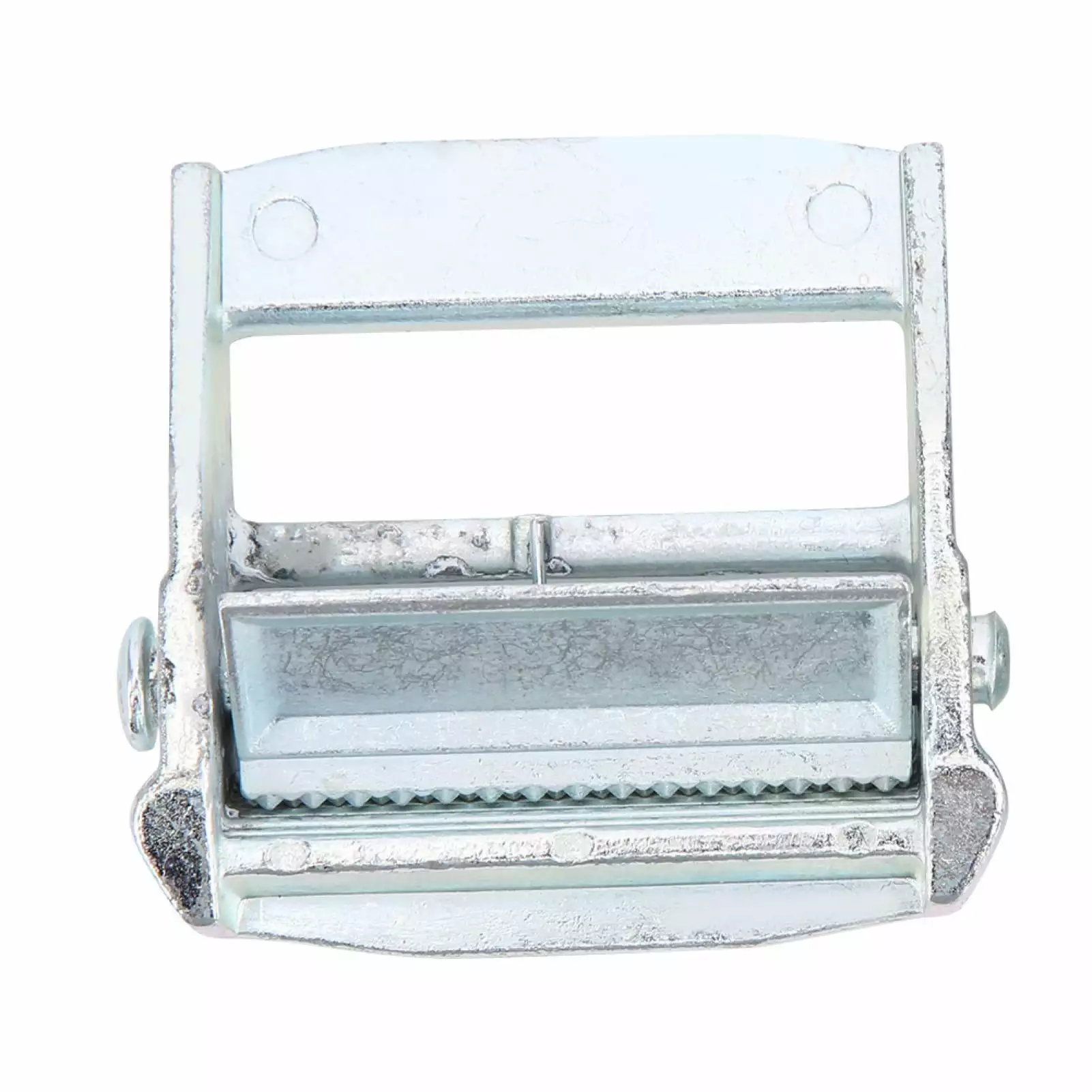 2024 .Zinc Alloy Buckle for Heavy Duty Tiedown Cargoes Strap Fixed Tensioner Ratchet Buckle(White Zinc 50mm)