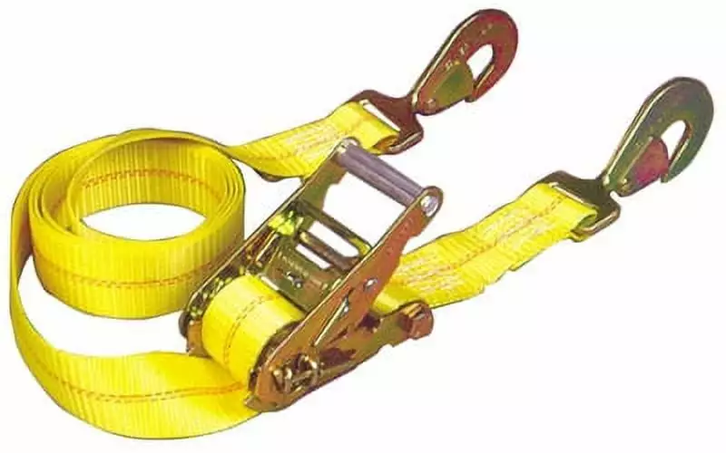 2PK 10' x 2' Auto Ratchet Tie Down With Twisted Snap Hooks 2.000 LB Workin