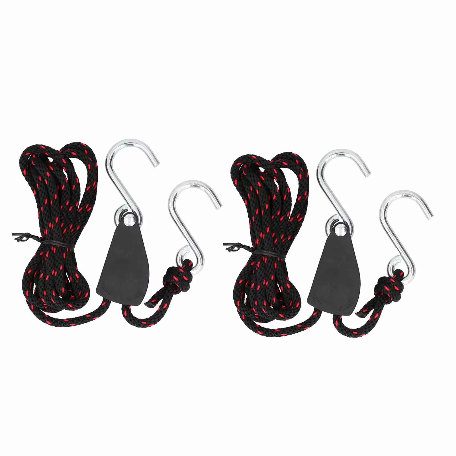 (2Pack) 2pcs Adjustable Kayak Rope Lock Pulley Tie Down Straps Canoe Bow Stern Ratchet Strap