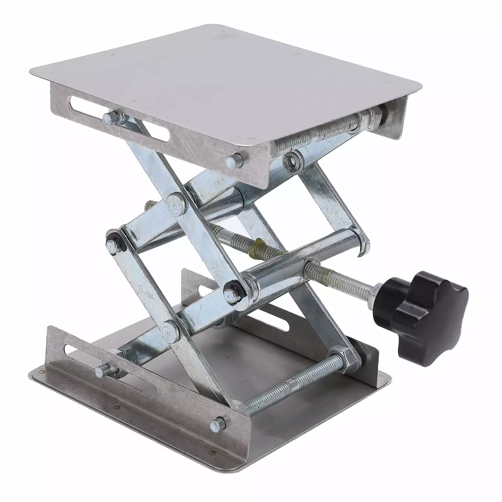 (2Pack) Small Stainless Steel Lifting Platform Manual Miniature Lift Stand Table for RC Cars