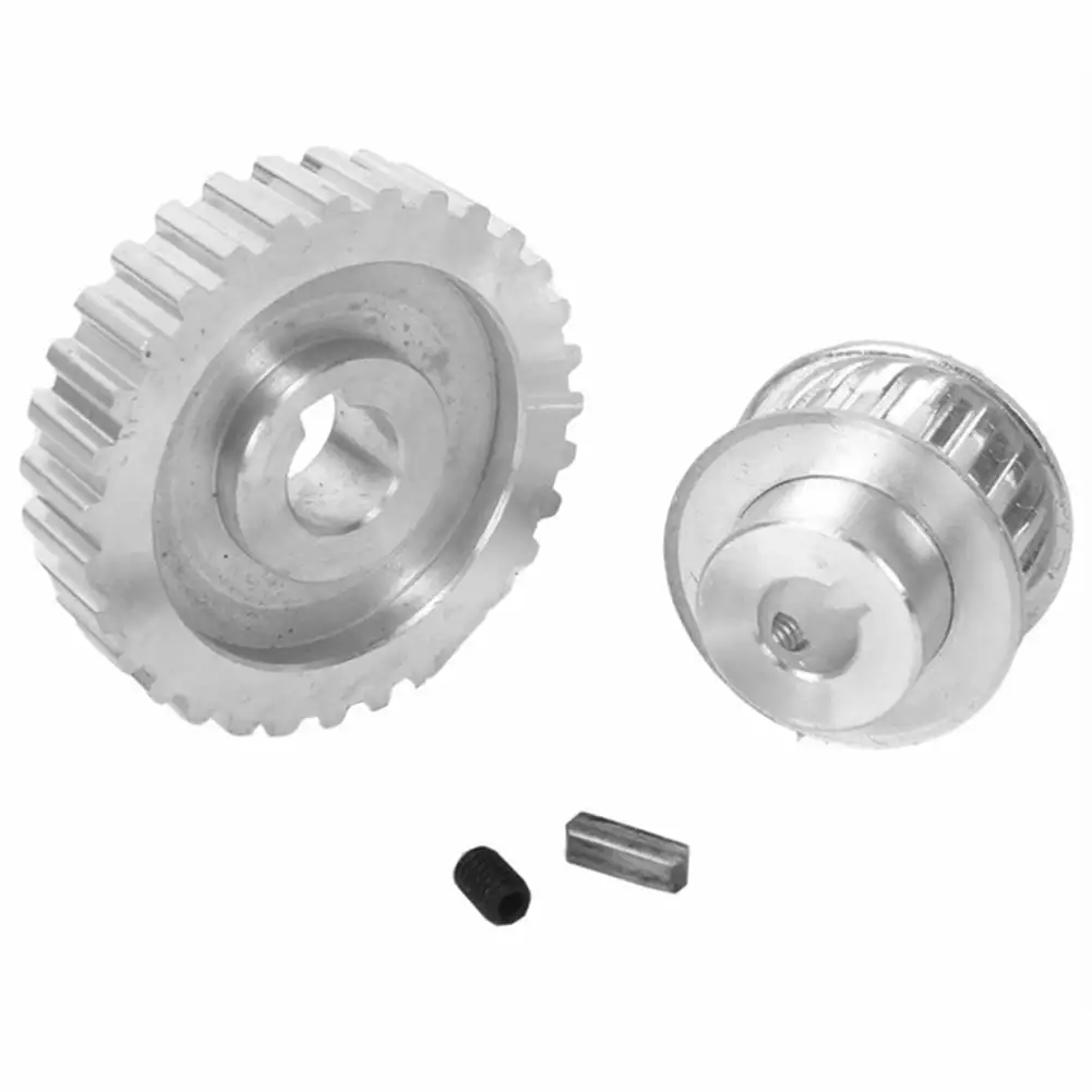 2Pcs Metal Synchronous Pulley Gear Motor Belt Gear Drive Wheel Gear Mini Lathe Gears . Metal Cutting Machine Gears