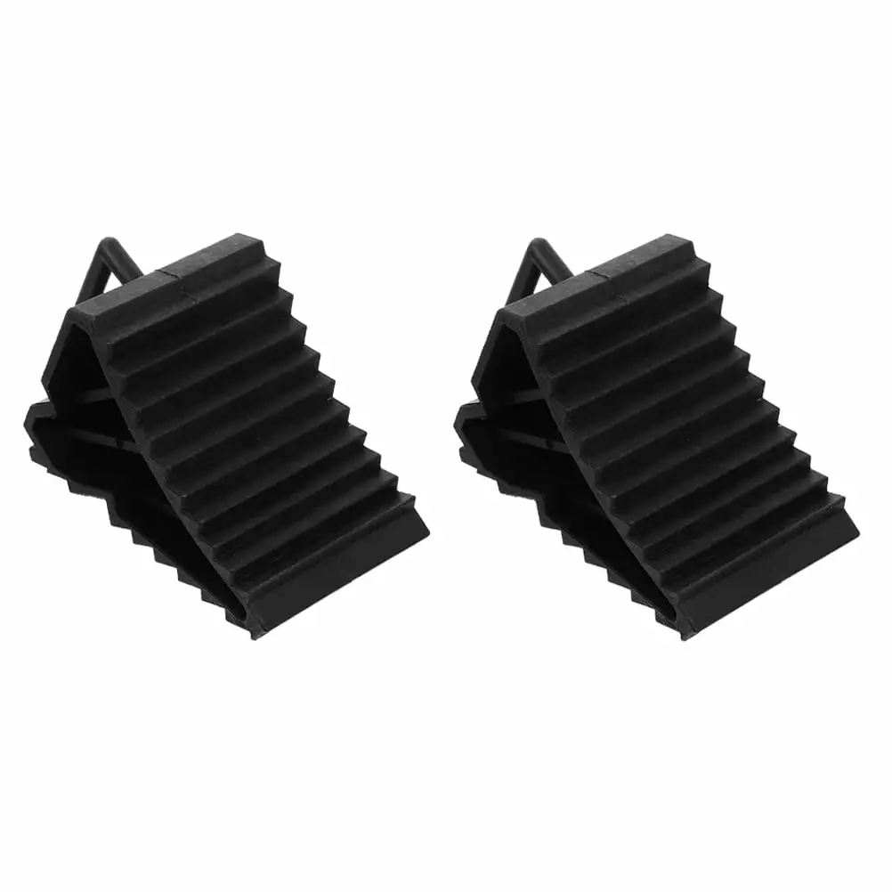 2Pcs Practical Wheel Chocks Durable Wheel Tire Chocks Vehicle Tire Chocks