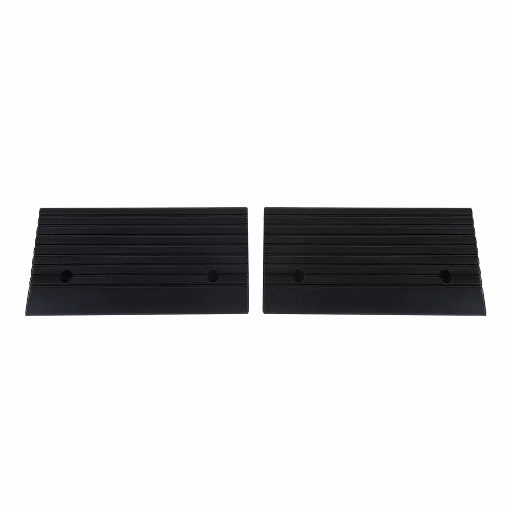 2pcs Portable Rubber Curb Ramps for Car Scooter Motorbike Wheelchair Threshold Ramp