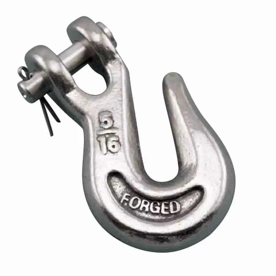 316 STAINLESS STEEL CLEVIS GRAB HOOK 3/8 (S0451-0010)