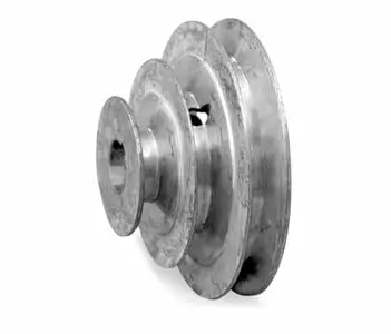 4 Diameter - 3 Step Pulley 1/2 - 5/8 Fixed Bore - Die Cast by Congress