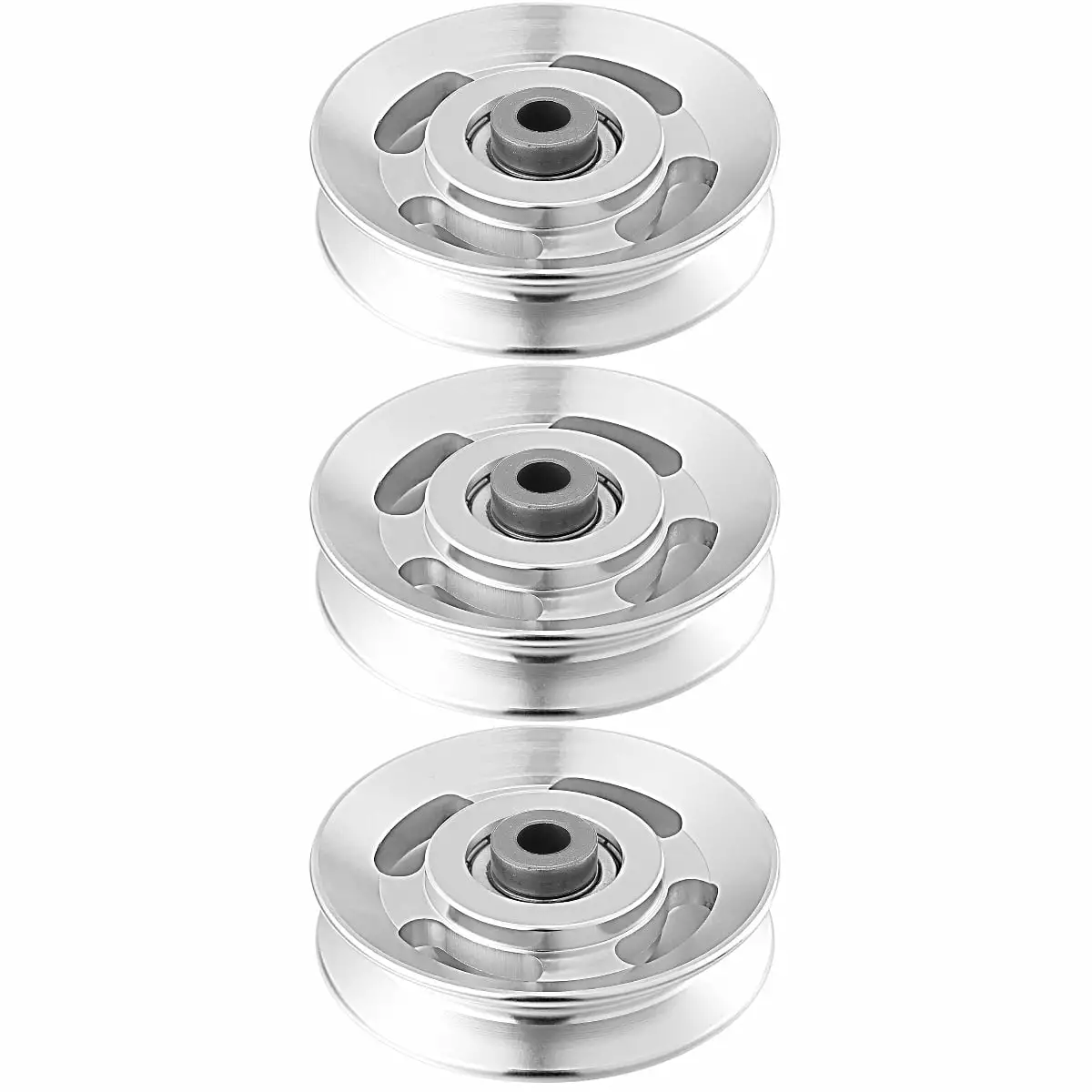 3pcs BESPORTBLE Universal Bearing Pulley Wheel Aluminium Alloy Pulley Fitness Equipment Parts