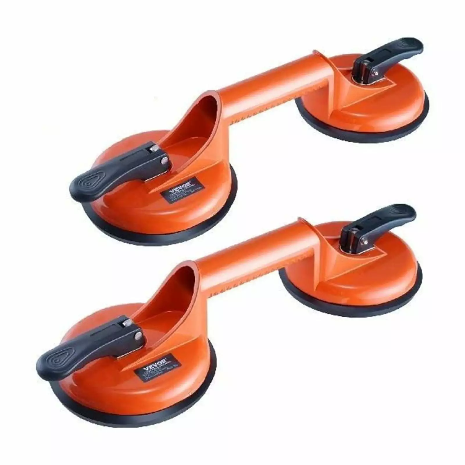 4.7 2 Pack 330 lbs Glass Vacuum Suction Cup Vacuum with Aluminum Handle for Glass Granite Tile Metal Wood Panel Lifting