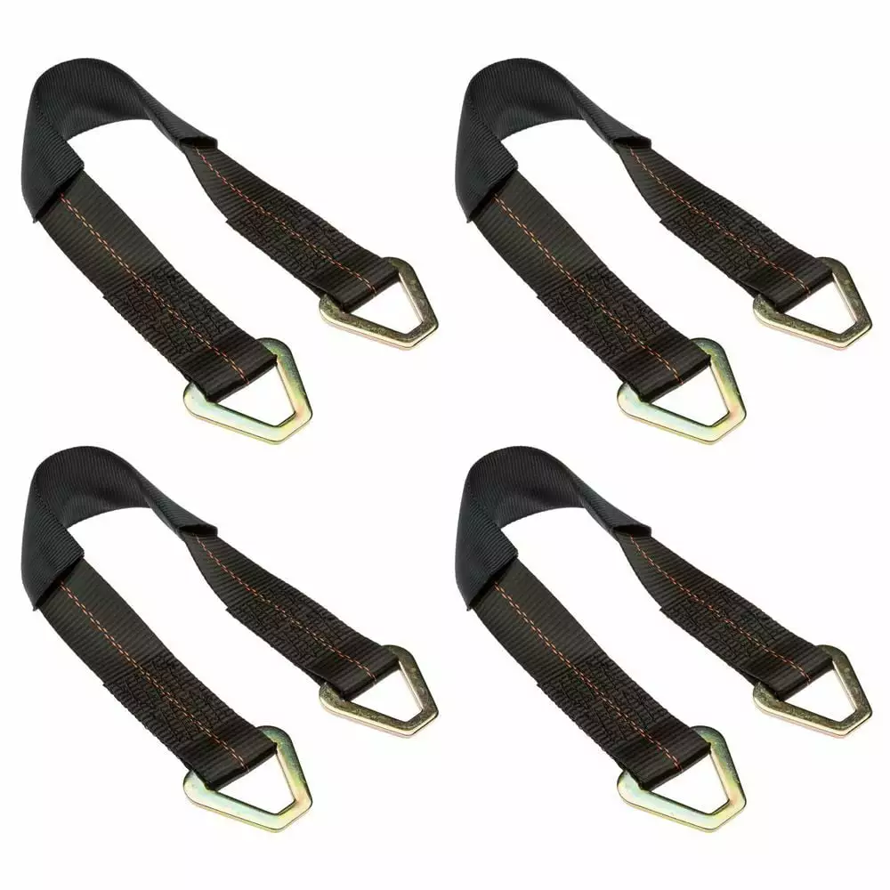 Ratchet Double J Strap Hook with Latch Load 11023 Lbs Zinc Color for 2 Tie Down Strap. 3 Pack