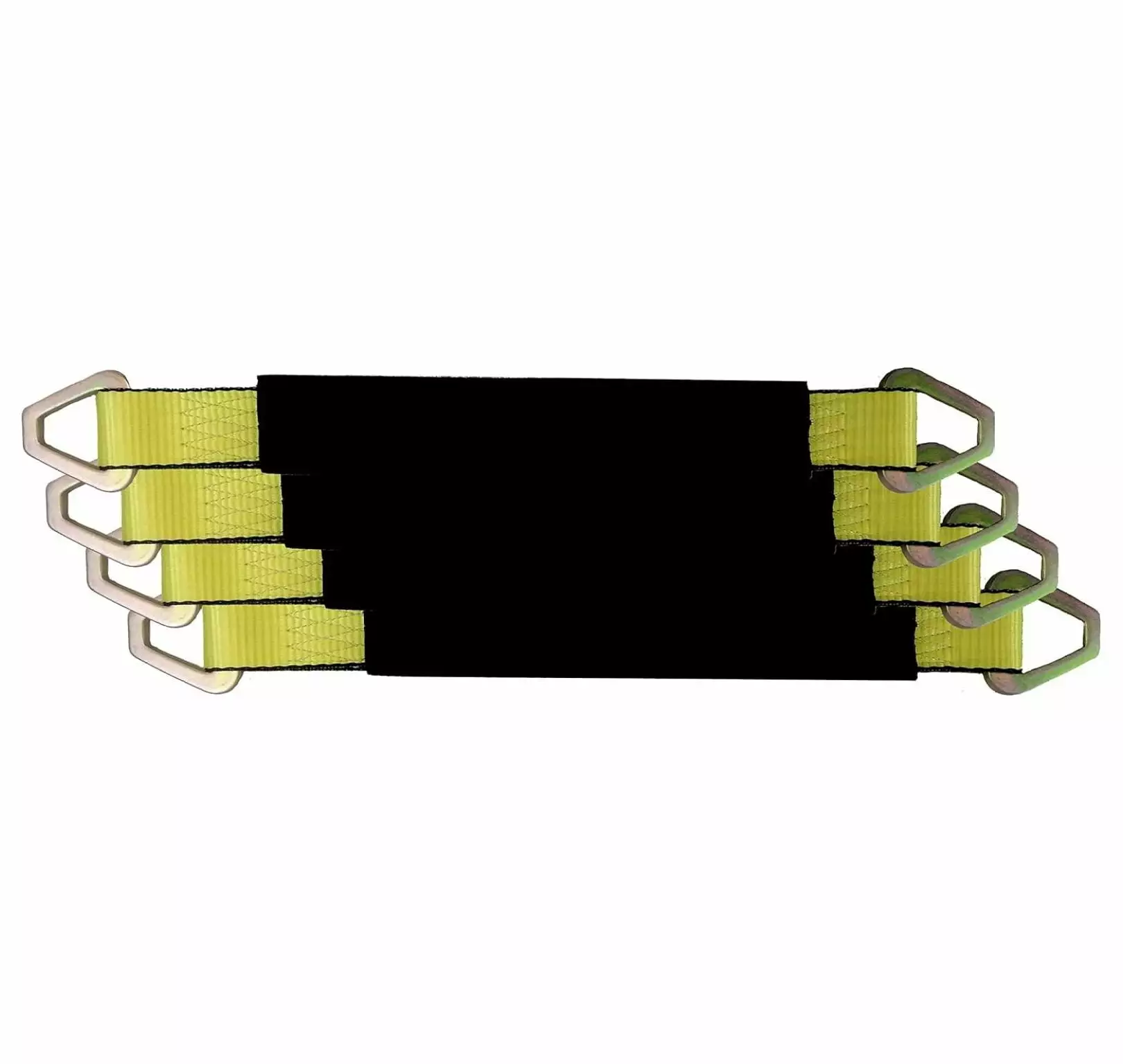 4 Pack of Green 12 Inch Axle Strap with Protective Sleeve