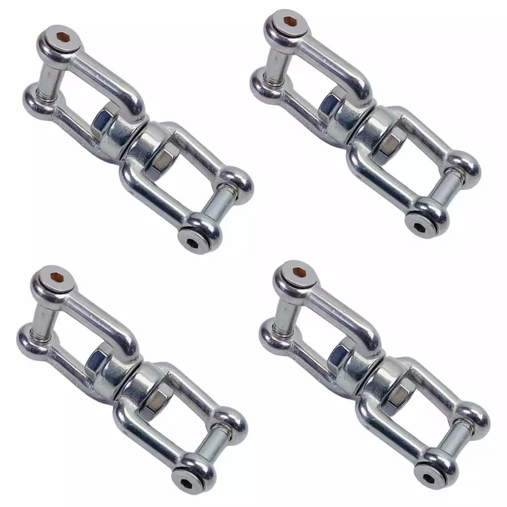 5 Pc. Campbell 1.5 In. D Zinc Plated Steel Fixed Eye Double Sheave Rigid Eye Pulley