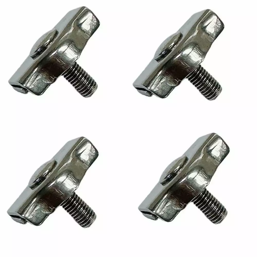 4 Pcs Simplex Single Bolt Wire Rope Clips. T304 Stainless Steel for 3/8 Wire Cable