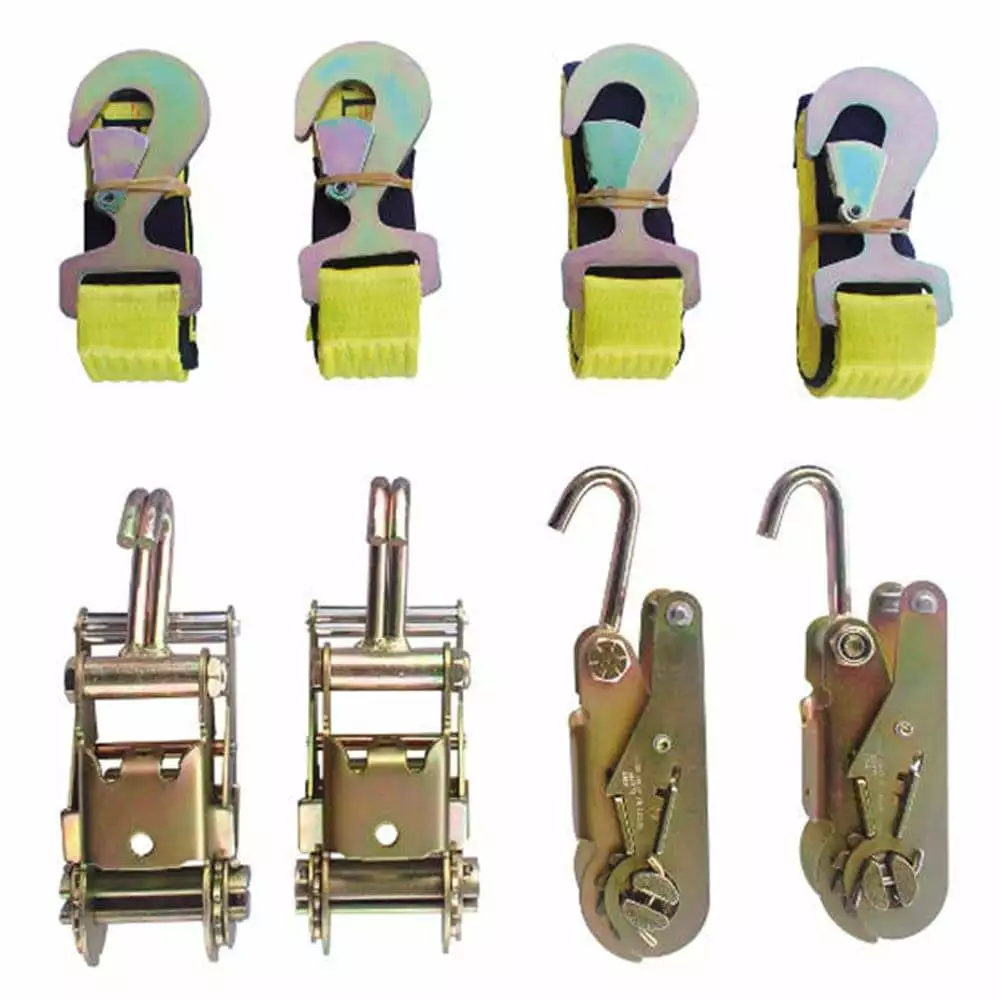 Wheel Strap with Wire Hooks & 3 Rubber Blocks ?C 2 Pack