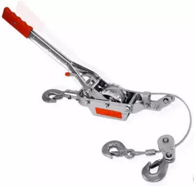 ATO Hand Winch Heavy Duty Hand Crank 600lbs Manual Hand Crank Winch with Steel Cable Fits Boat Trailer or ATV