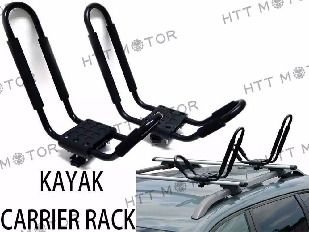 HTTMT- 1 Pair Canoe Boat Kayak Roof Rack Car SUV Truck Top Mount Carrier J Cross Bar