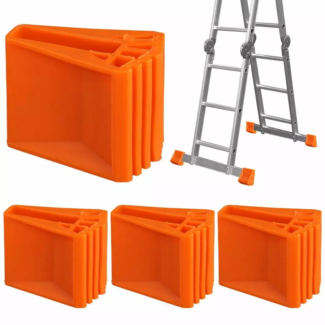 4PCS Rubber Ladder Feet. Non-Slip Ladder Foot Protective Covers. Durable Ladder Feet Cushions. Wear-proof Ladder Feet Caps. Safety Replacement Parts for Most Step Ladders