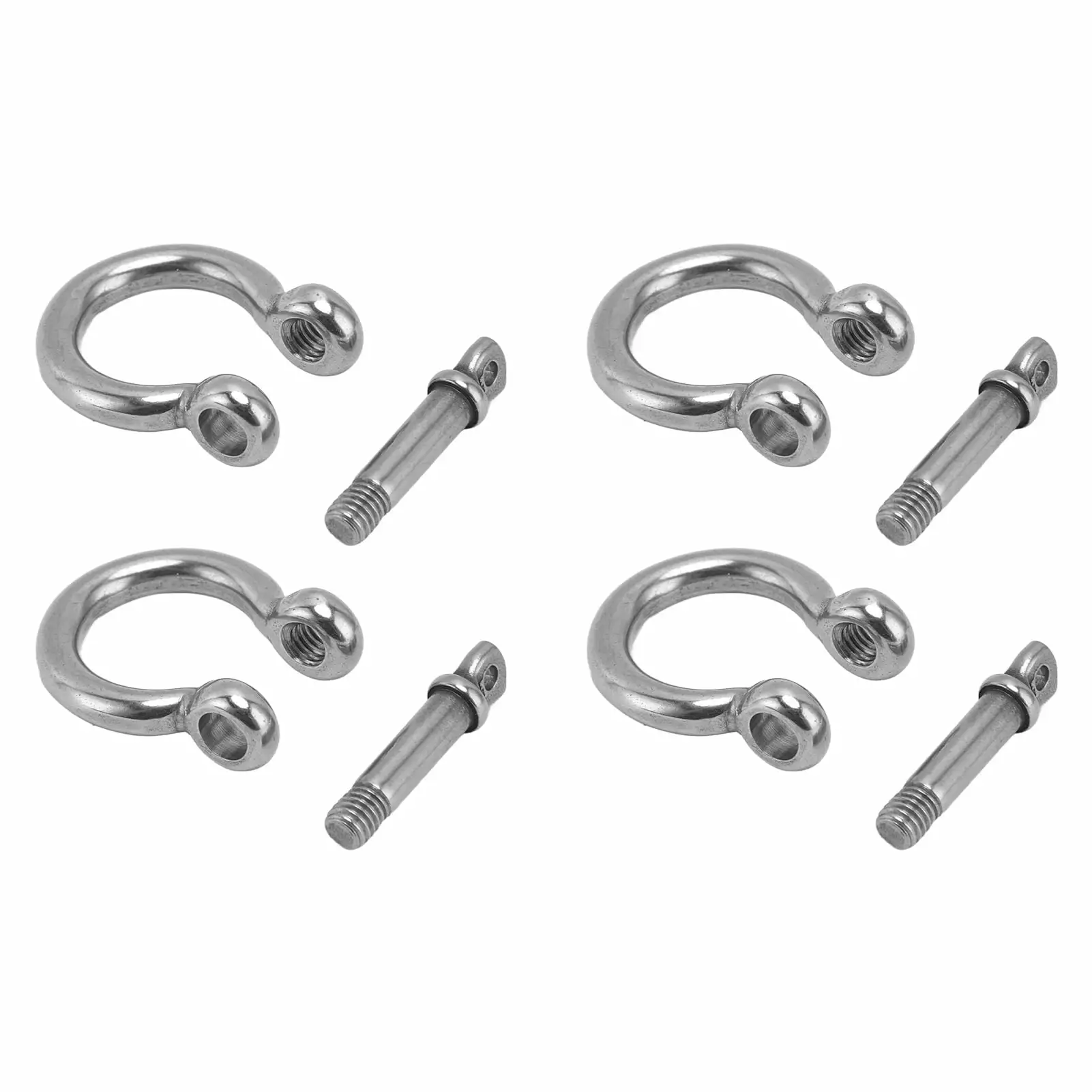 4 Pieces Rope Ratchet with Hooks Adjustable 1/8 Inch Rope Ratchet Ratchet Ropes with Tensioners Ratchet Strap Rope for Lamp or Plants (Load Capacity 68 Kg per Pair