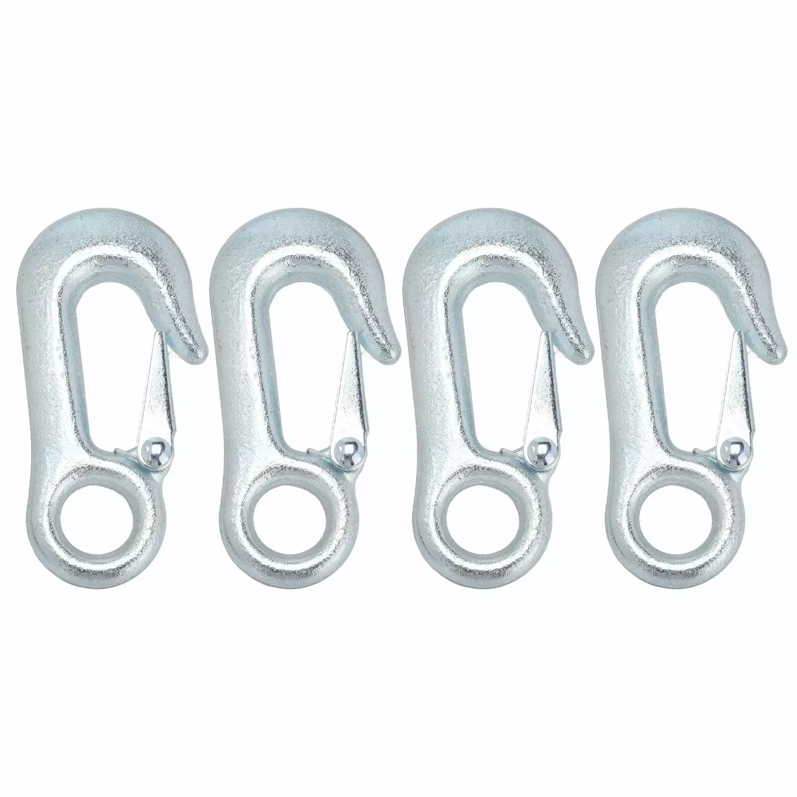 Industrial supplies 4 Pcs Clevis Slip Hook 1/4in 2750lbs Capacity Heavy Duty Forged Steel Grab Hook for Lifting Lifting rigging