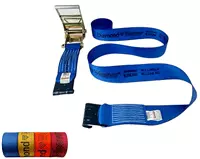 4inch x 30feet Ratchet Tie Down Strap with Flat Hooks - Heavy Duty 5.400 lbs Load Capacity - Secure Cargo Transportation