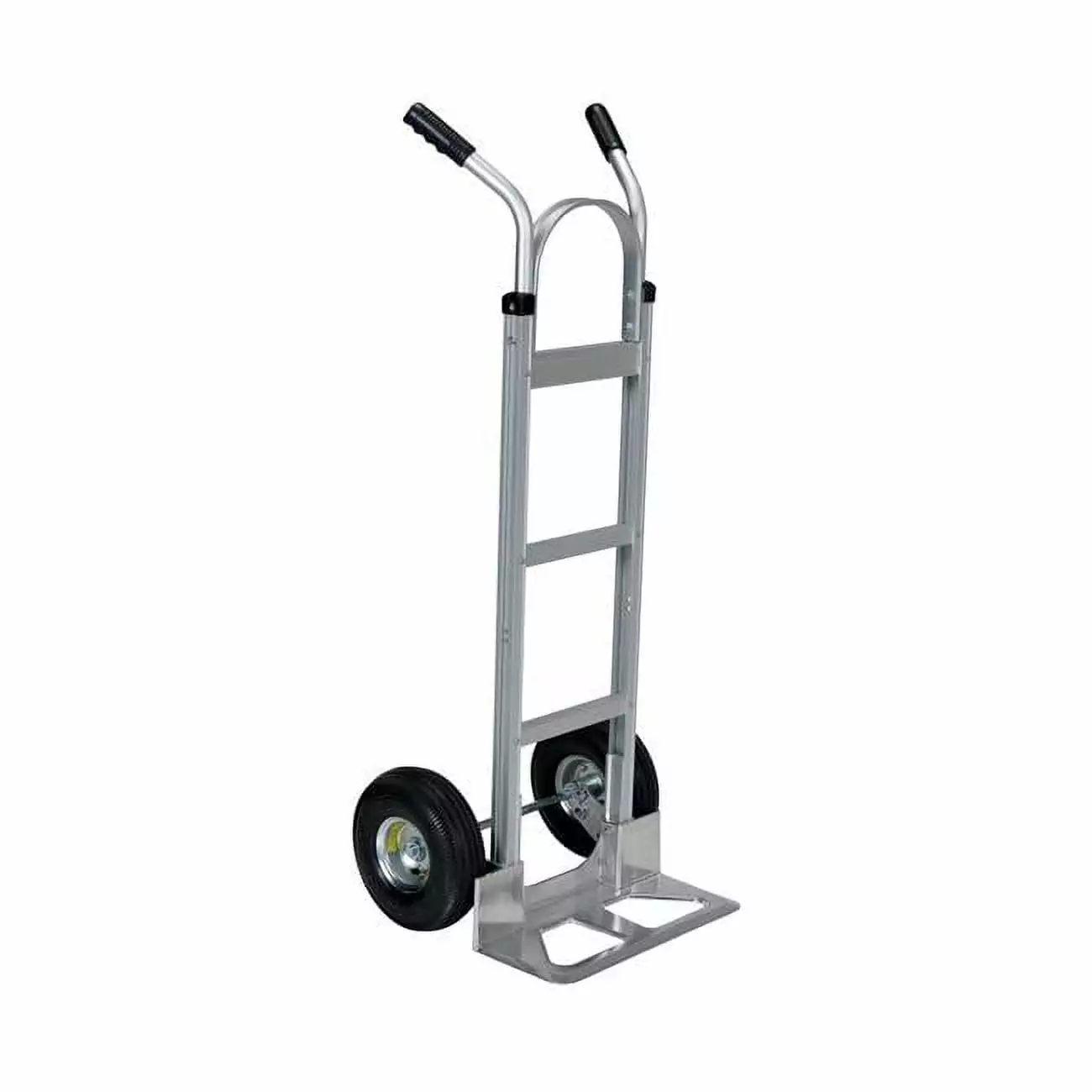 500 lbs Dual Handle Aluminum Plate Hand Truck with Pneumatic Wheels. 19.5 x 19 x 51.25