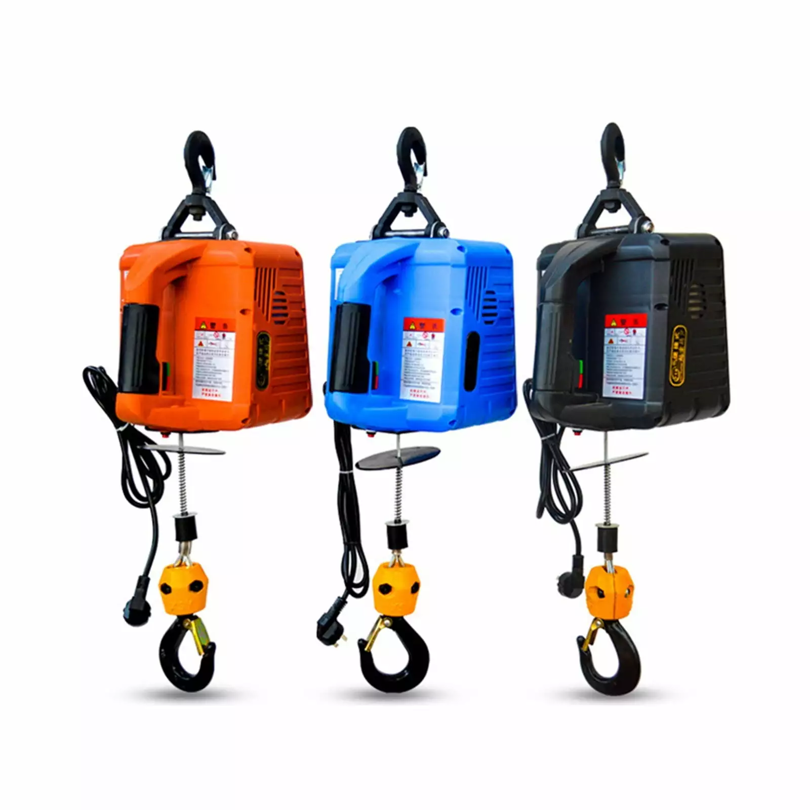 500KG Electric Hoist Portable Electric Hand Winch Traction Block Electric Steel Wire Rope Lifting Hoist Towing Rope .Sturdy Material