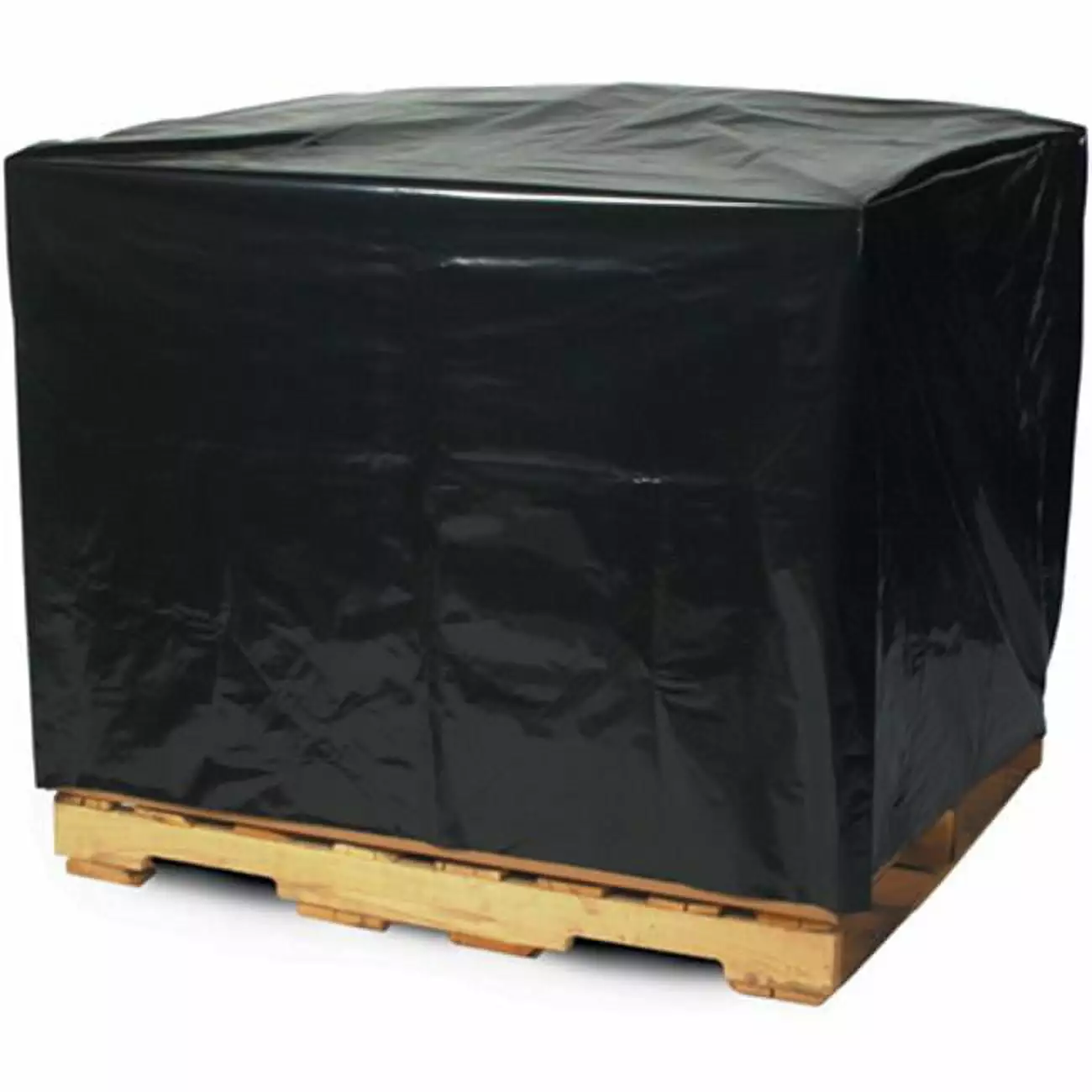 51 in. x 49 in. x 85 in.- 3 Mil Black Pallet Covers - Black