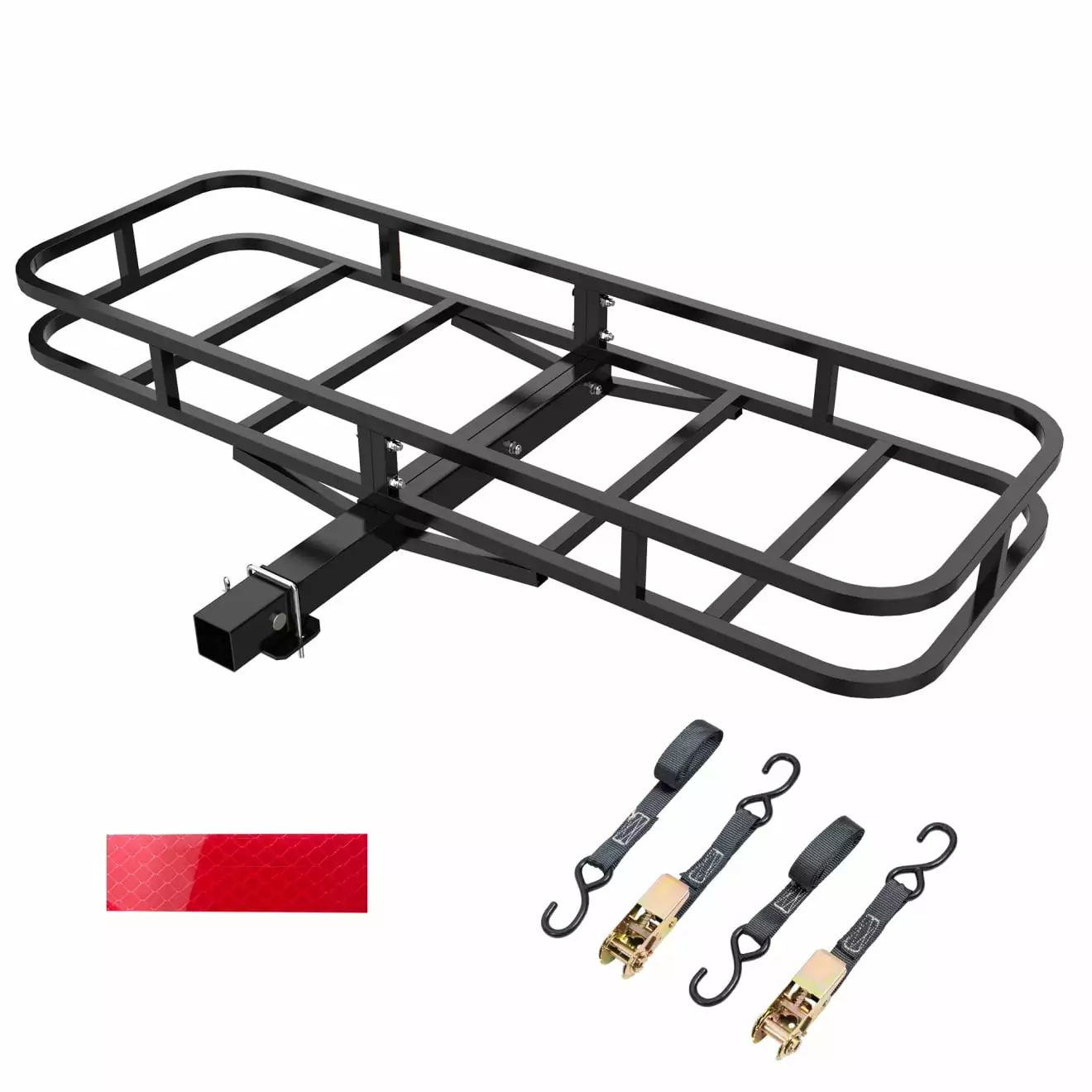 51 x 17.6 x 5 Hitch Rack Cargo Carrier 500lb Capacity Vehicle Cargo Rack Rear Luggage Basket for Car. SUV. Truck. Trailer