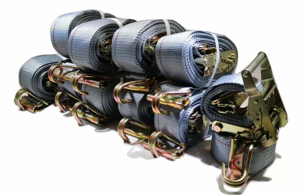 2 x 16 Ft Ratchet Strap w/ Spg E & Wire Hk for E & F-Tracks 16 PACK | R16EW