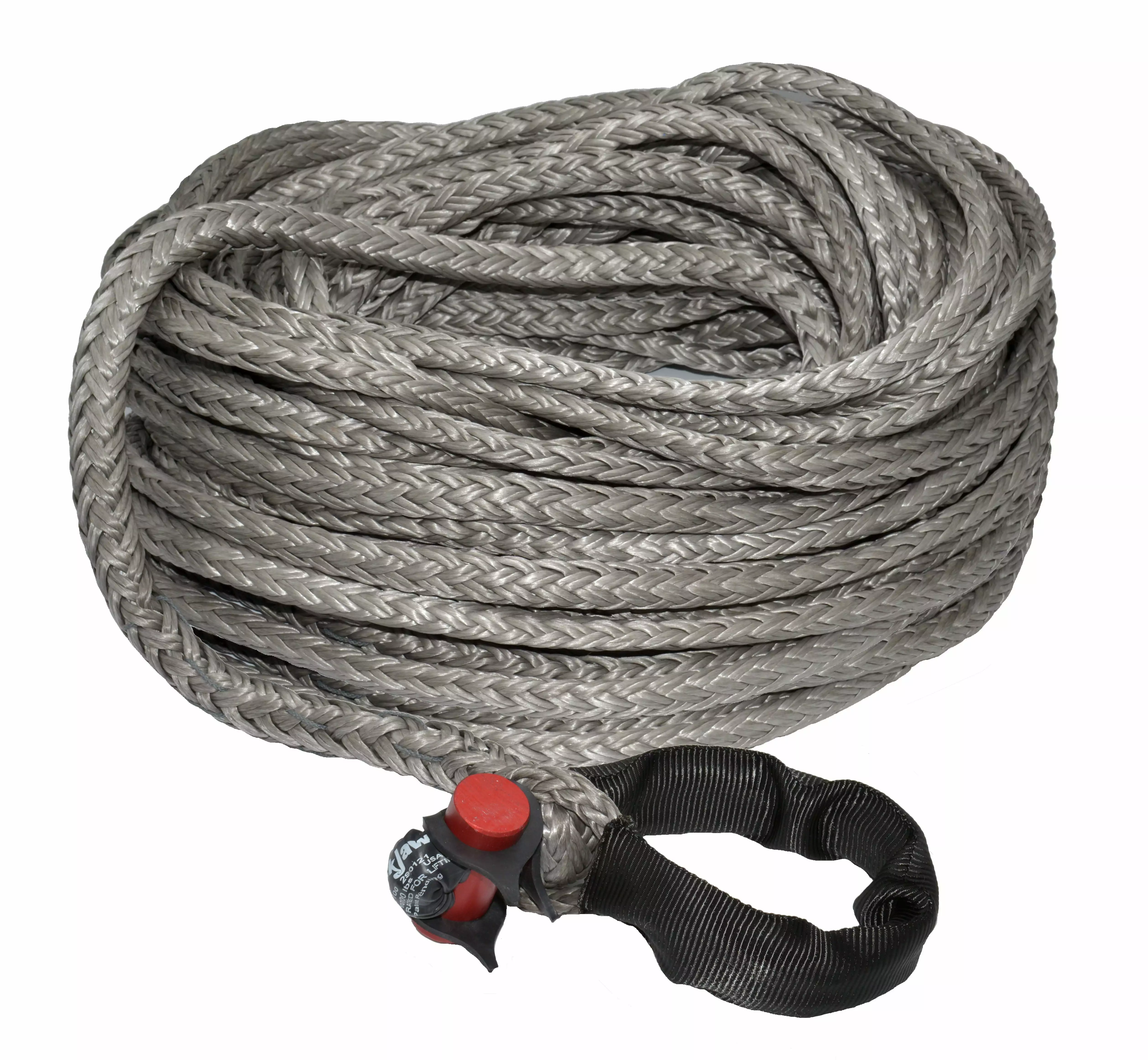 1/2 x 125' LockJaw Synthetic Winch Line w/ Integrated Shackle 10.700 lbs WLL